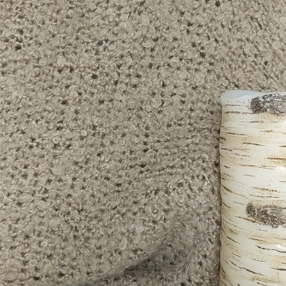 Cheap Monday Zyracuse Wool Mohair Sweater Swedish Oversize Tan Boucle Teddy Bear - Picture 15 of 16